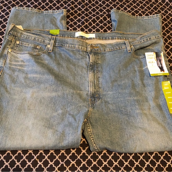 Signature by Levi Strauss Other - Levi Strauss Straight Jeans Adult Mens Sz 50 X 30 Blue Denim Signature Gold Flex